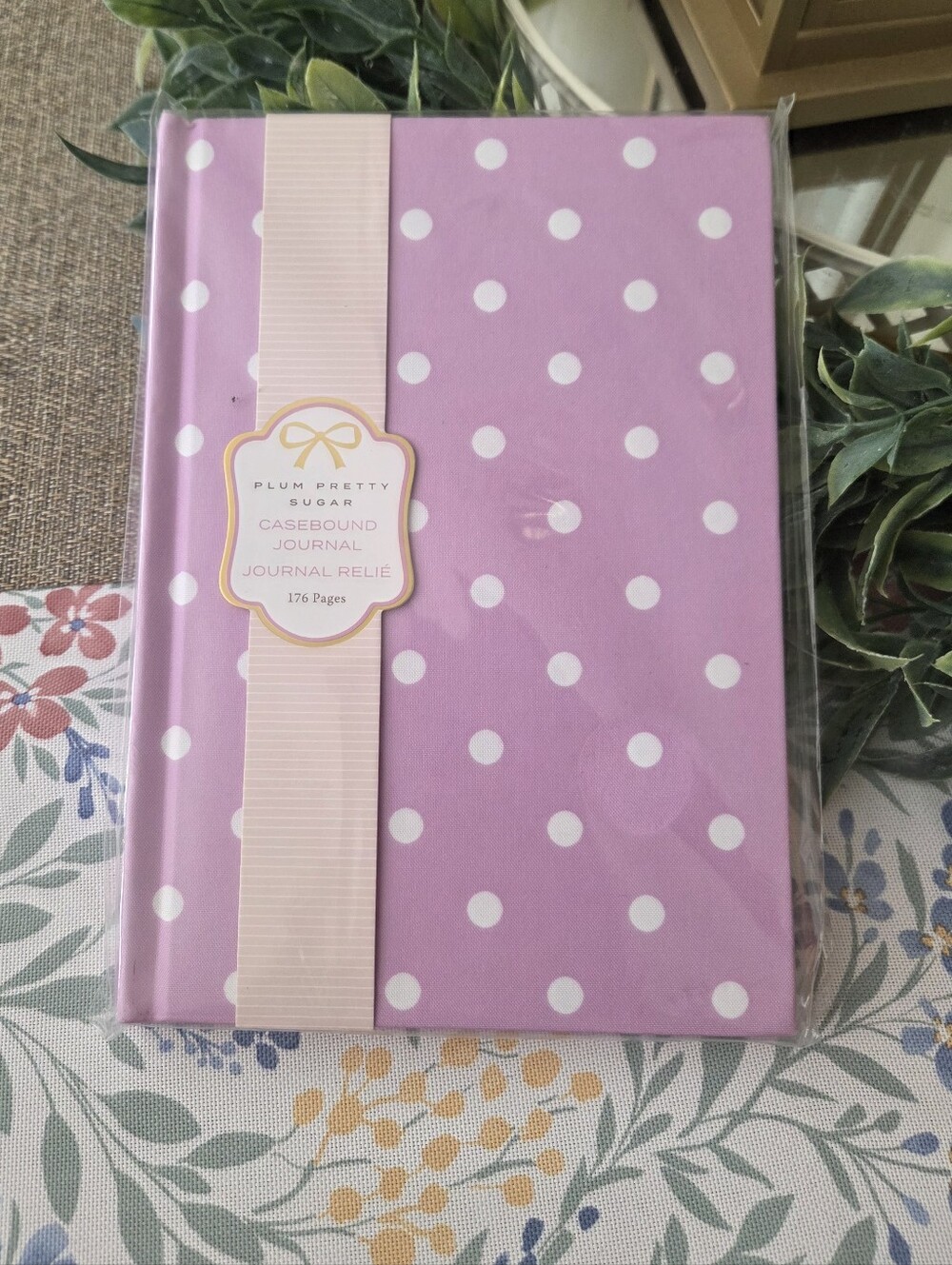 Plum Pretty Sugar Pink Polka Dot Casebound Journal